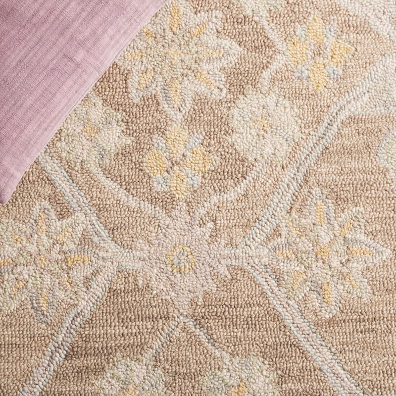 SAFAVIEH Handmade Blossom Eefke Modern Floral Wool Rug