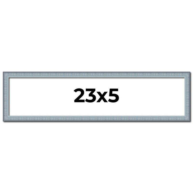 23x5 Frame Rustic Sky Blue Solid Wood Picture Frame | 0.75 Inch
