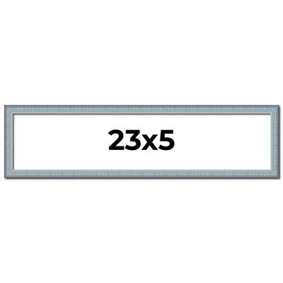 23x5 Frame Rustic Sky Blue Solid Wood Picture Frame | 0.75 Inch
