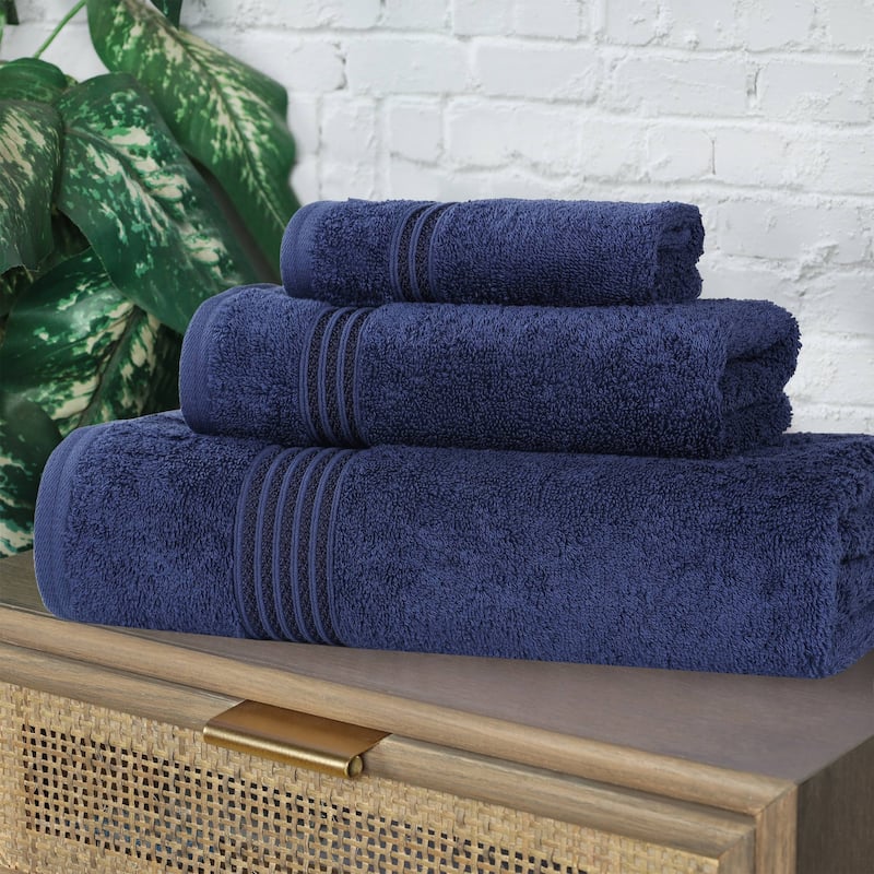 Superior Heritage Egyptian Cotton Absorbent 3-Piece Towel Set