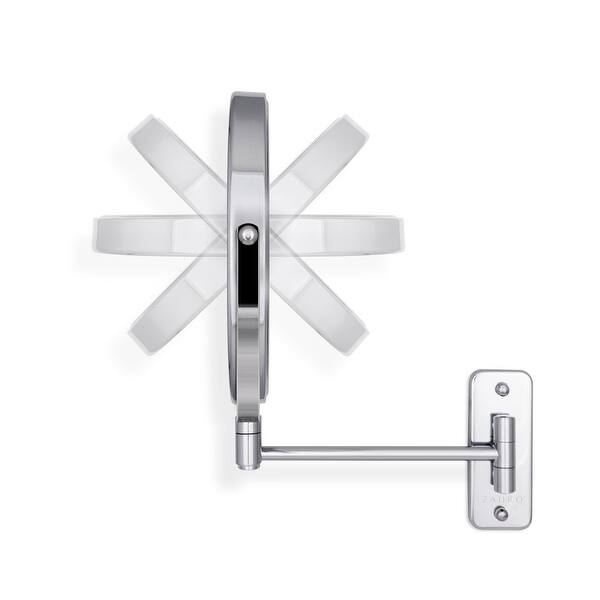 Zadro Wall Mounted Makeup Mirrors with Magnification & Folding Arm