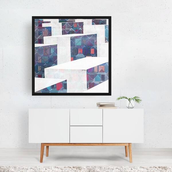 Abstract Architecture Geometric Modern Framed Wall Art Print Overstock 31901715