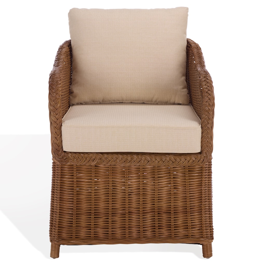 SAFAVIEH Couture Nikolina Rattan Accent Chair - 24"W x 27"D x 30"H