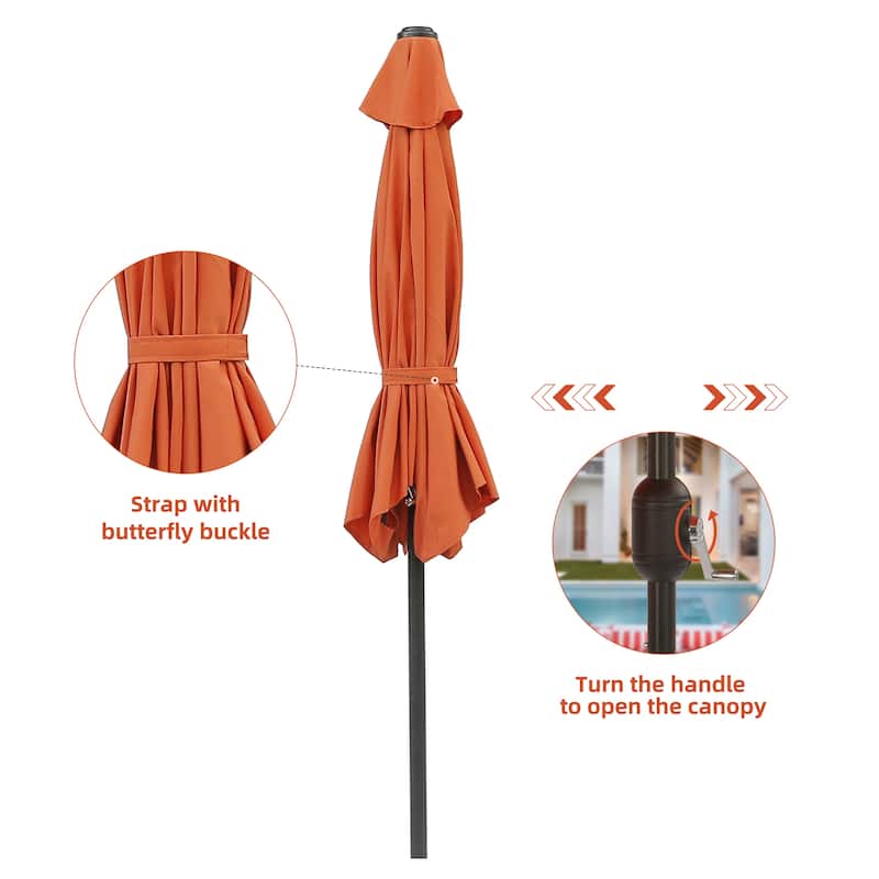 Royalcraft 7.5 ft Patio Market Umbrella with Crank