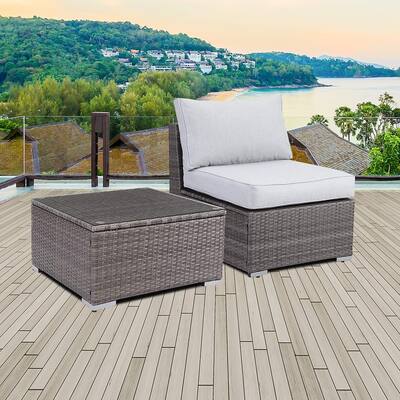 2 Pieces Outdoor Patio Furniture Set