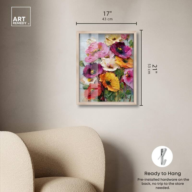 Floral Texture II Shadowbox by Art Remedy