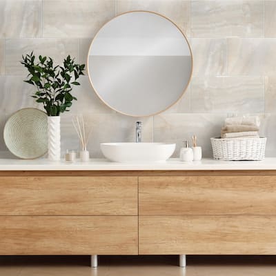 Merola Tile Dubai Pearl 12-1/2" x 24-1/2" Porcelain Floor and Wall Tile