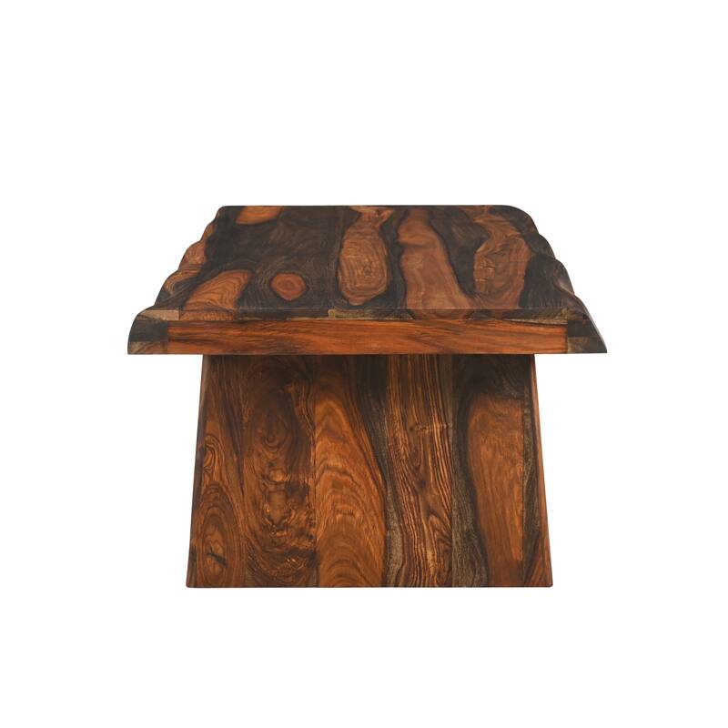 Avenue 2-piece Live Edge Solid Wood Living Room Table Set