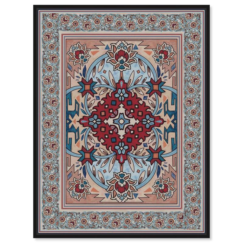 Ornamental bloom Canvas by Art Remedy - Black - 16" x 20"