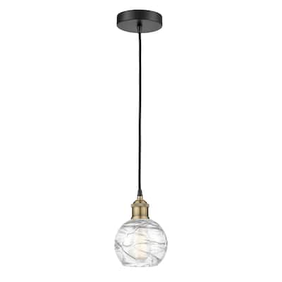 Innovations Lighting Athens Deco Swirl - 1 Light 6" Cord Hung Mini Pendant