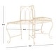 preview thumbnail 23 of 41, SAFAVIEH Abia Victorian Wrought Iron 50-inch Outdoor Tree Bench. - 50 in. W x 24 in. D x 31 in. H