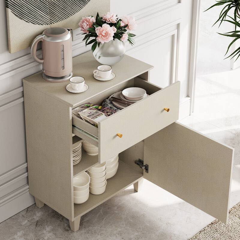 Sideboard Buffet Cabinet with Drawer and Door for Kitchen, Dining Room