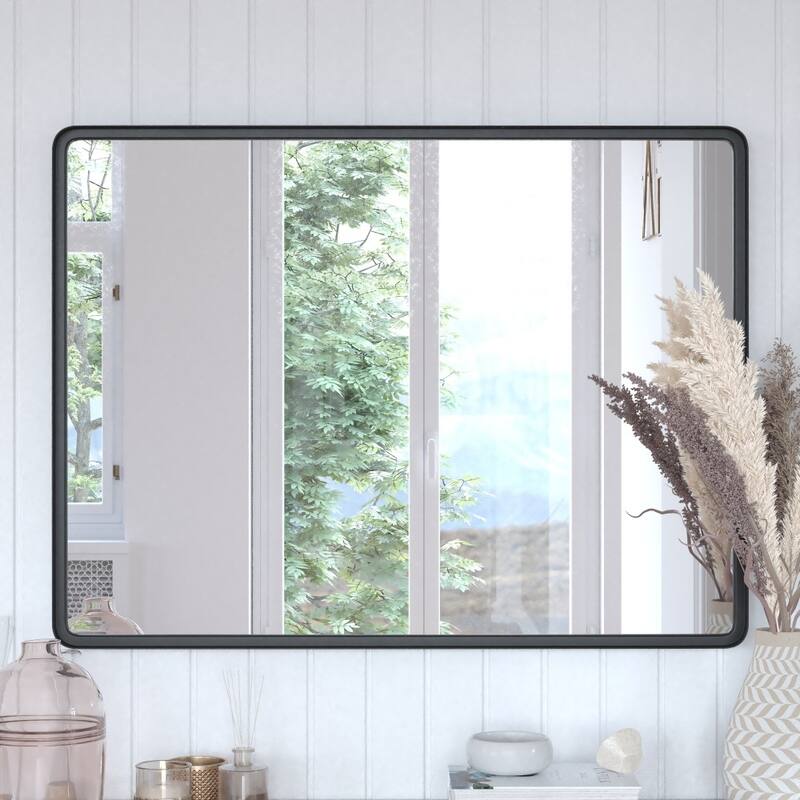 Large Rectangular Accent Mirror with 2 Inch Deep Frame