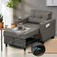 Option Gray Faux Leather