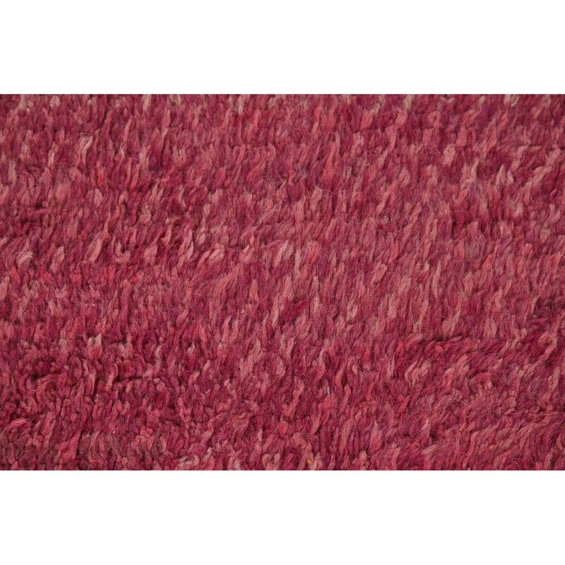 Plush Trellis Moroccan Large Area Rug Handmade Wool Carpet - 9'6" x 14'7"