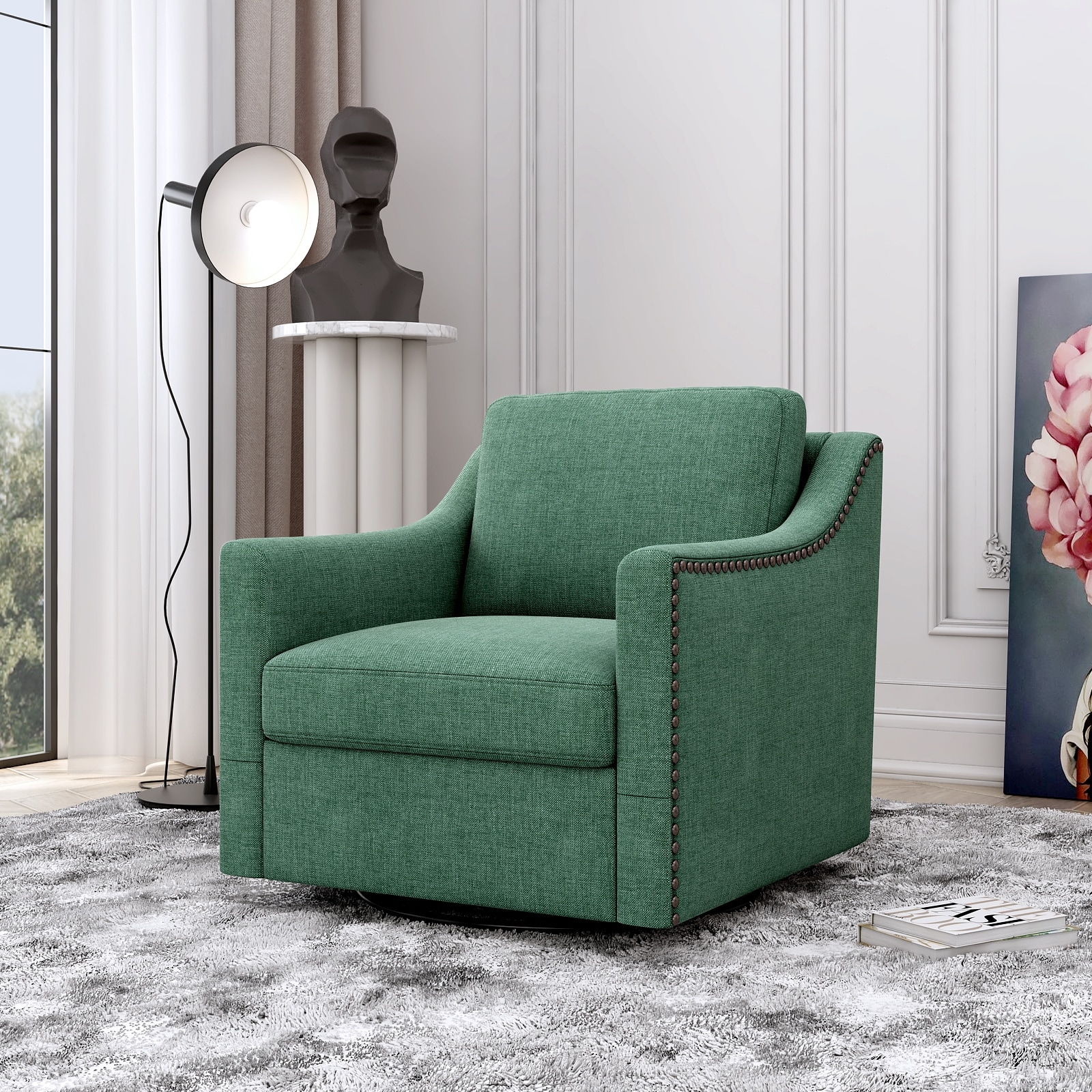 Green fireside chair hotsell