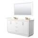 Option White / Giotto Quartz Top / Satin Bronze Hardware