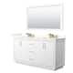Option White / Giotto Quartz Top / Satin Bronze Hardware