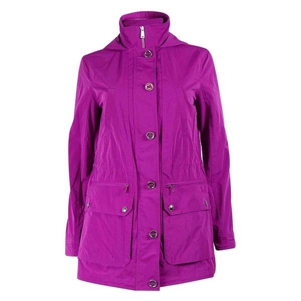 Lauren Ralph Lauren Women's Taffeta Hooded Coat - Pink
