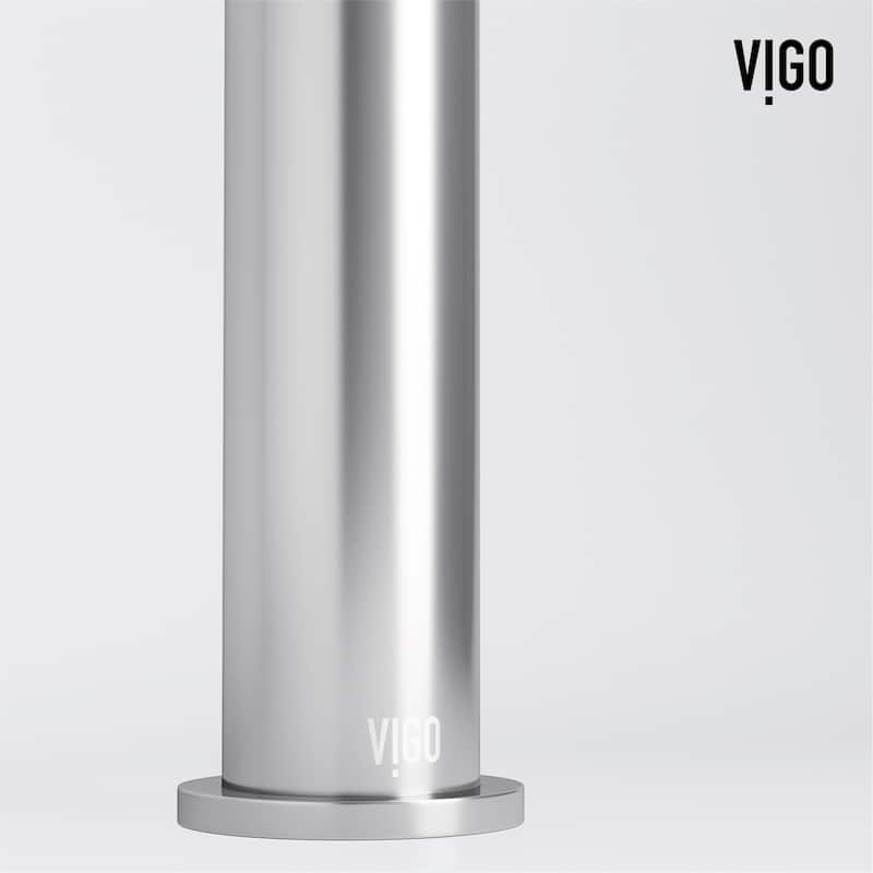 Vigo VGT2080 Tarragona Gothic 19" Rectangular Concrete Vessel Bathroom