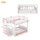 preview thumbnail 2 of 10, Wood Full Size Convertible Bunk Bed with Storage Staircase, Bedside Table, and 3 Drawers