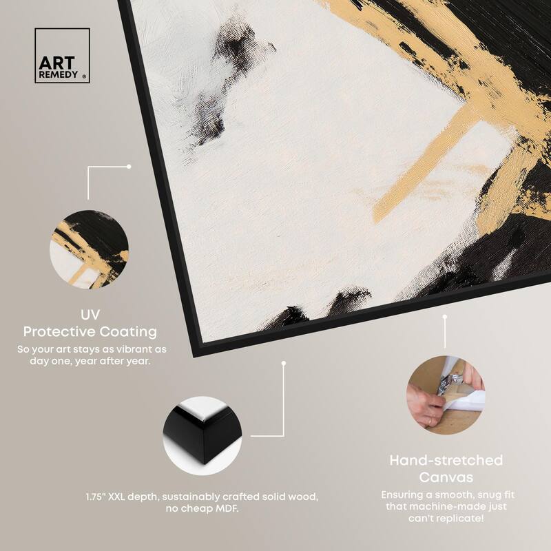 Weight of Black III Canvas Set of 2 by Art Remedy