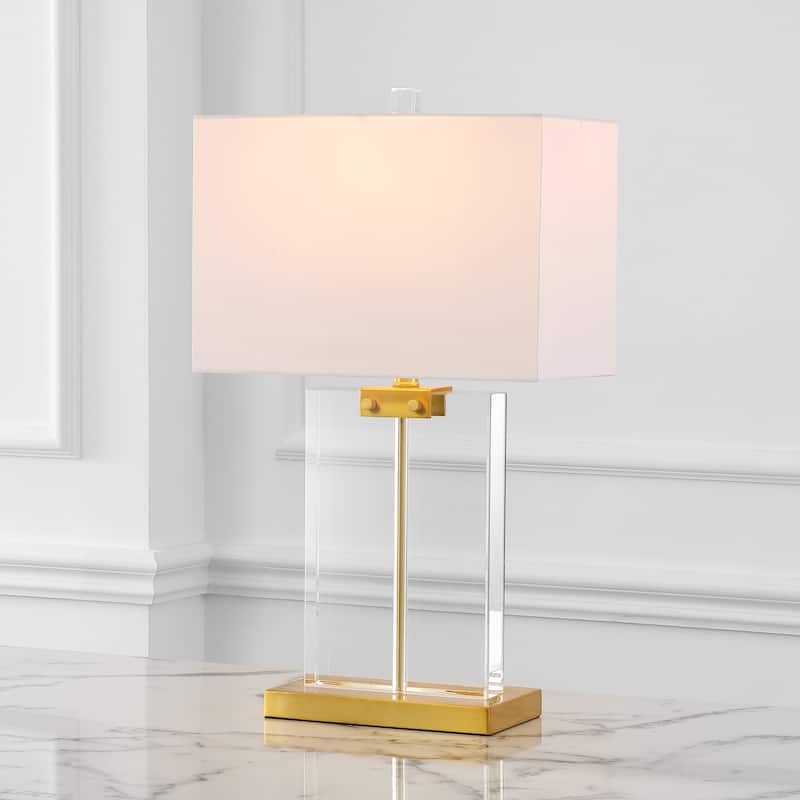 SAFAVIEH Couture Lighting Meeta 25.5-inch Crystal Table Lamp - 15 In W x 8 In D x 25.5 In H - 15Wx8Dx26H