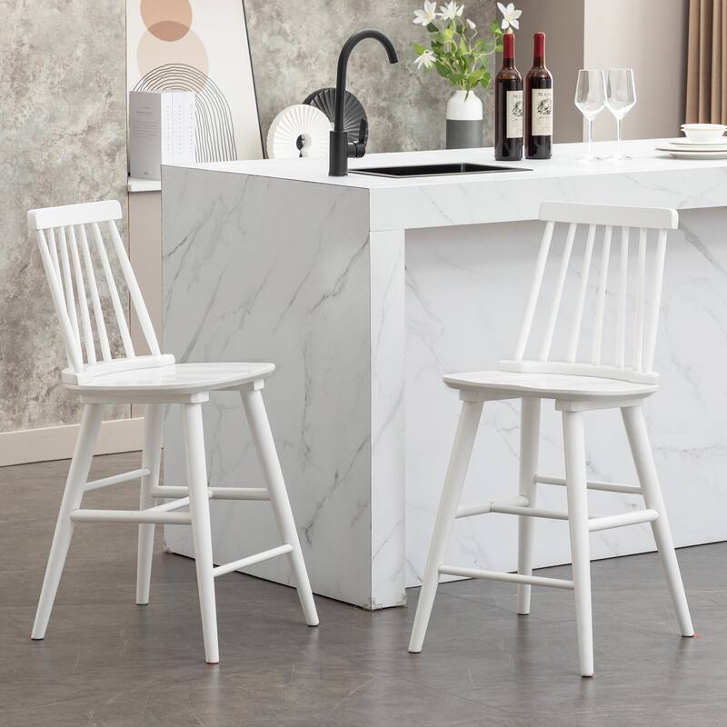 Farmhouse 24" Spindle Wood Counter Stools