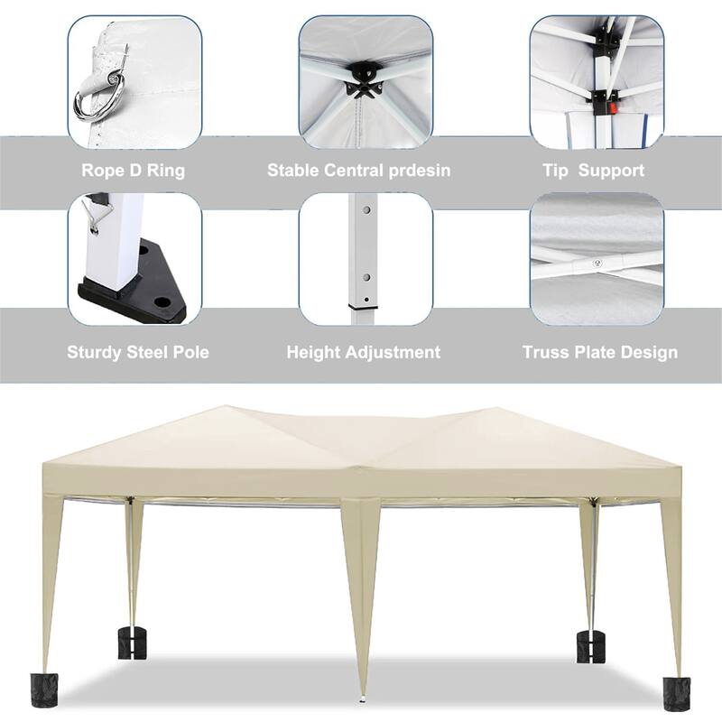 10x20 EZ Pop Up Canopy Outdoor Portable Party Folding Tent