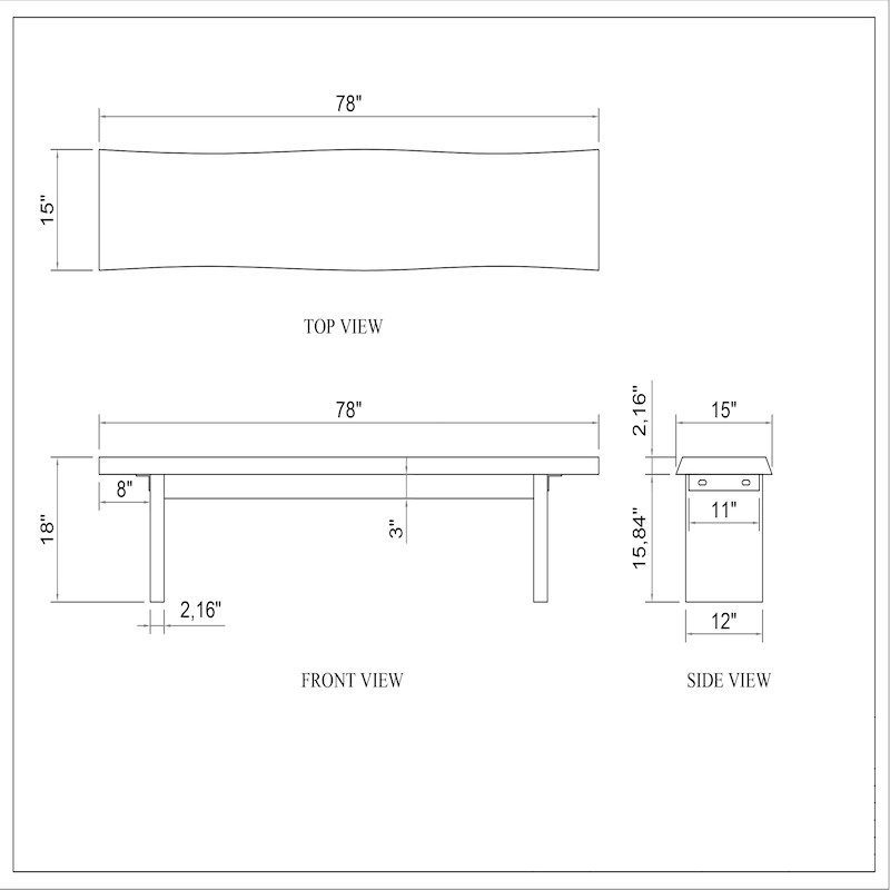 Urbia Brooks Bench