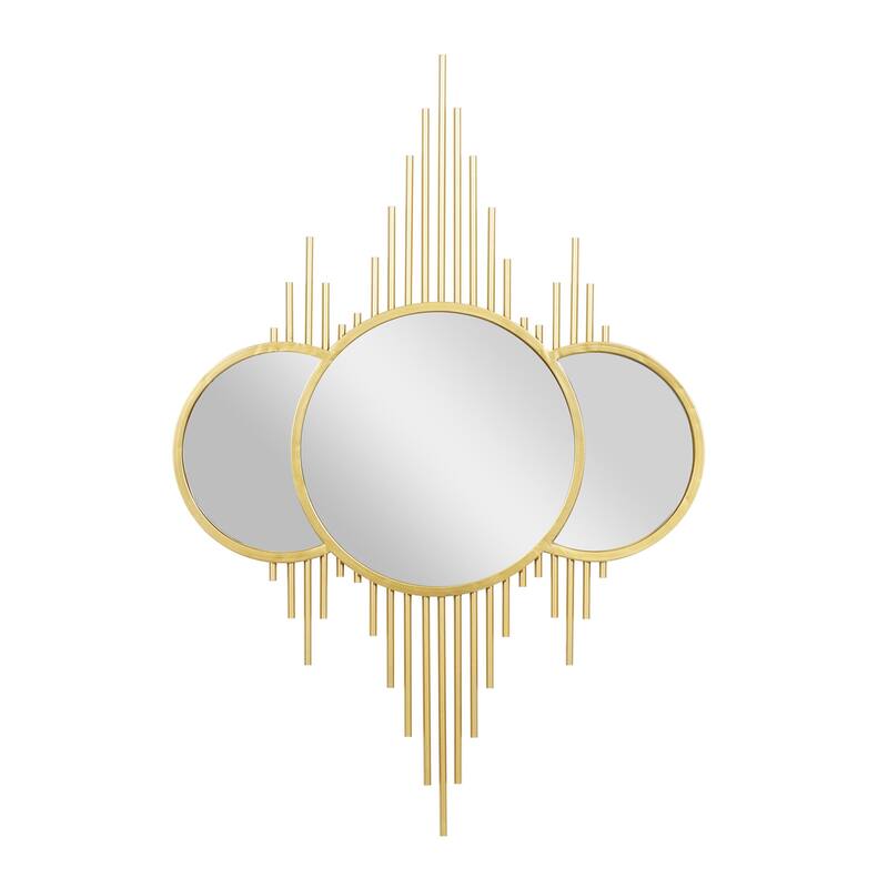 Metal Room Wall Mirror - Gold - CosmoLiving by Cosmopolitan - Gold