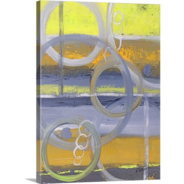 "Tied Together Yellow Orange" Canvas Wall Art