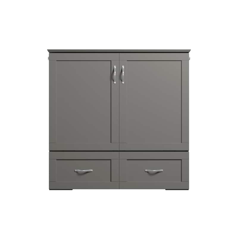 Hamilton Murphy Bed Chest with Mattress and Storage Drawer