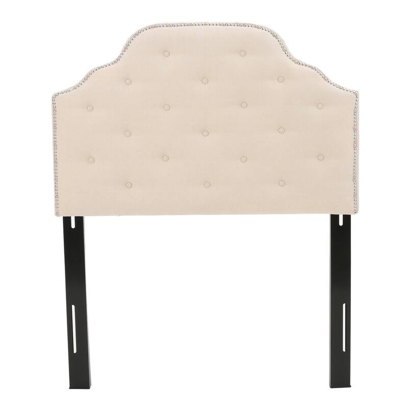 Silas Studded Fabric Twin-size Headboard by Christopher Knight Home