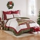 preview thumbnail 2 of 7, Greenland Home Fashions Christmas Tree Patchwork Cotton Quilt Set