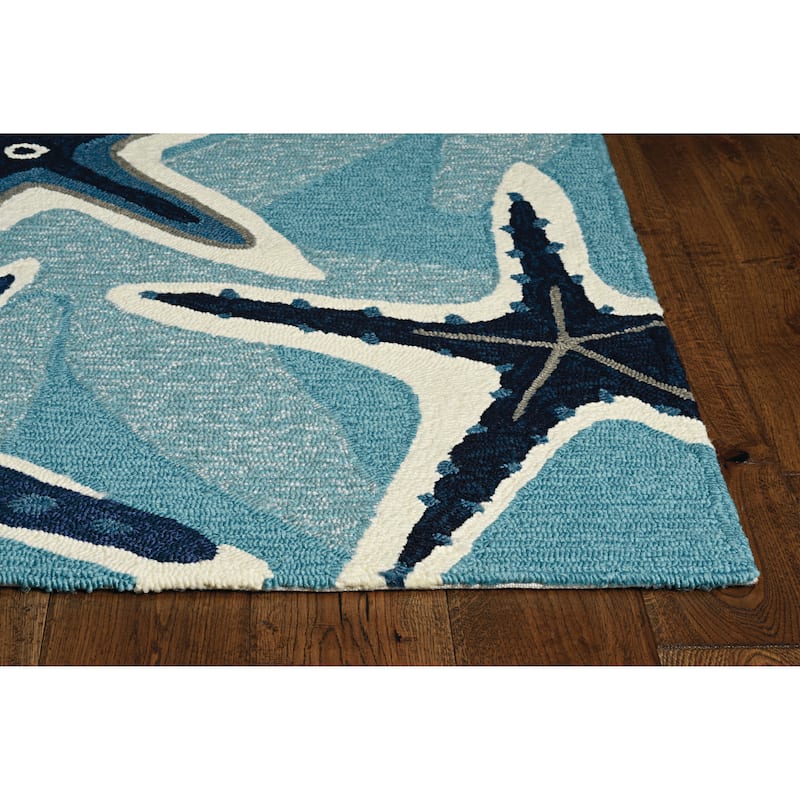 Stonely Starfish Handmade Indoor/ Outdoor Area Rug by Havenside Home