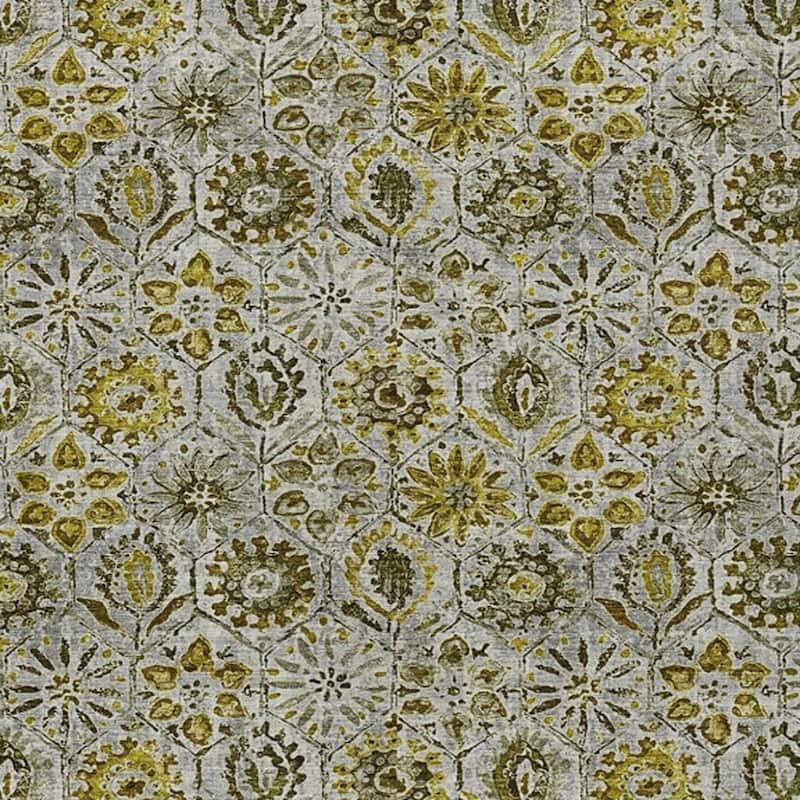 HomeRoots Floral Transitional Rectangle Outdoor Rug