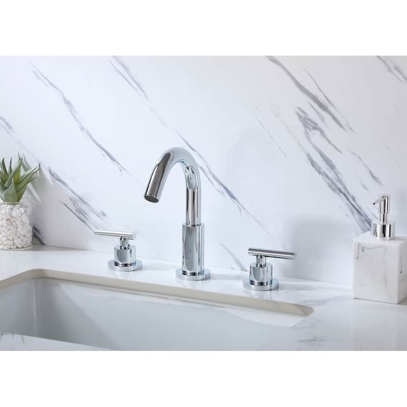 Elegant Lighting FAV-1009 Leah 1.5 GPM Widespread Bathroom Faucet