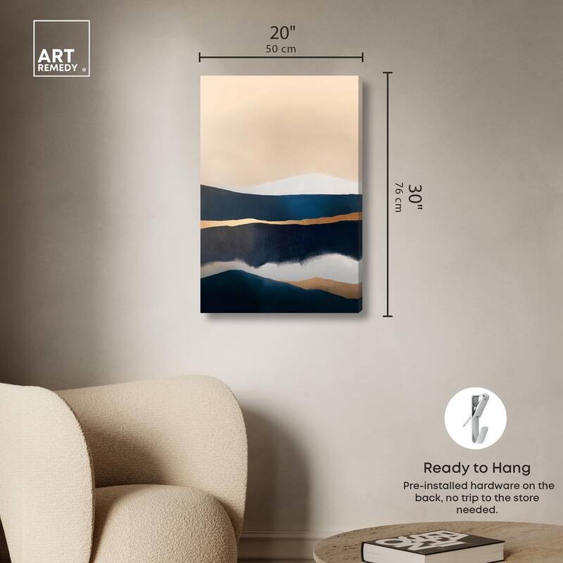 Golden Seam I Canvas by Art Remedy, Gallery Wrapped