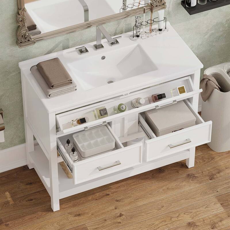 36 Inch Bathroom Vanity with Ceramic Sink