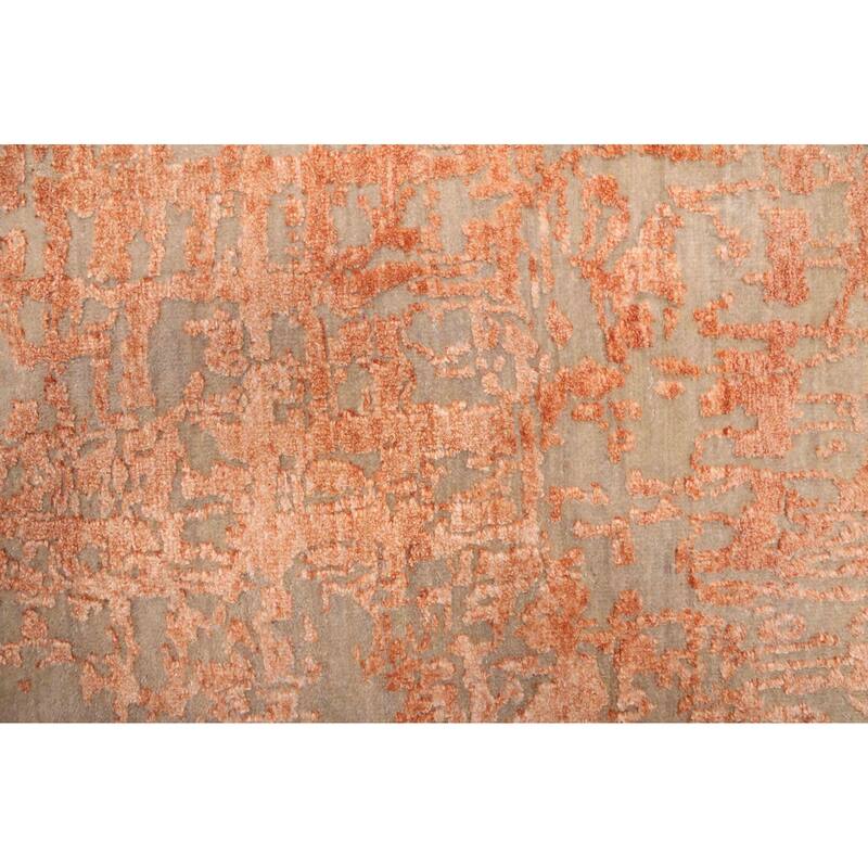 ECARPETGALLERY Hand-knotted Legacy Copper Silk, Wool Rug - 2'6 x 12'0