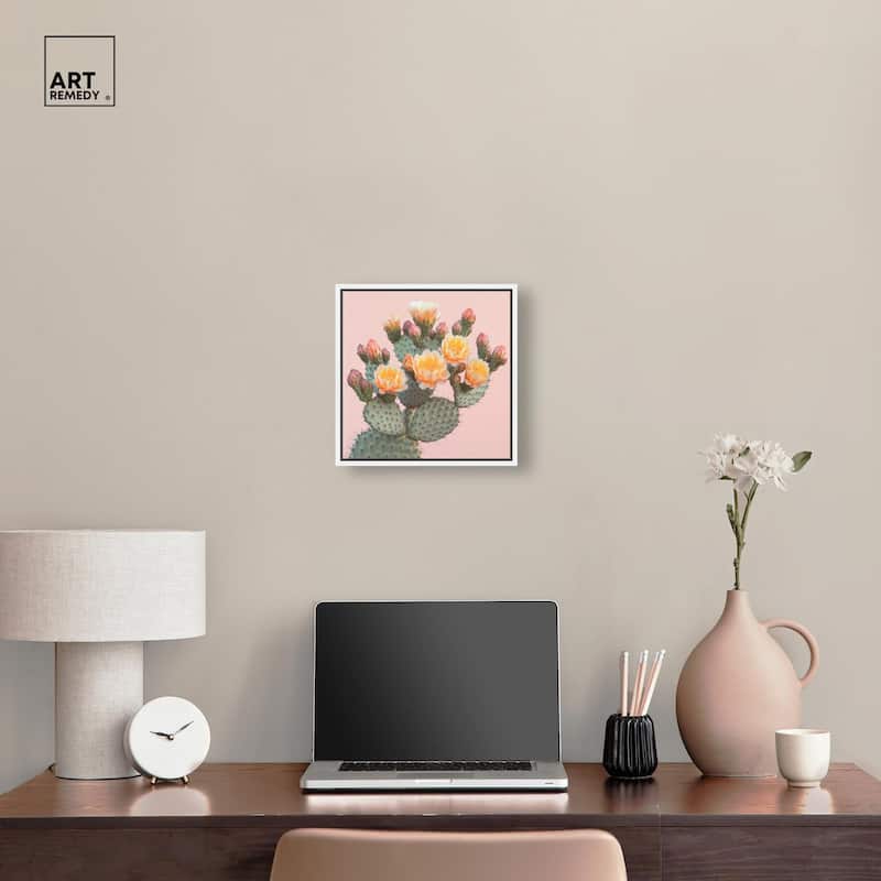 Pink and Prickly Canvas by Art Remedy