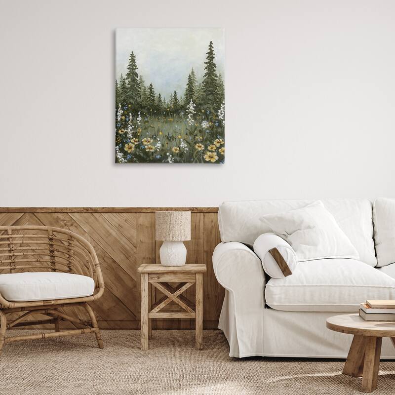Stupell Forest Meadow Clearing Canvas Wall Art Design By Hollihocks Art