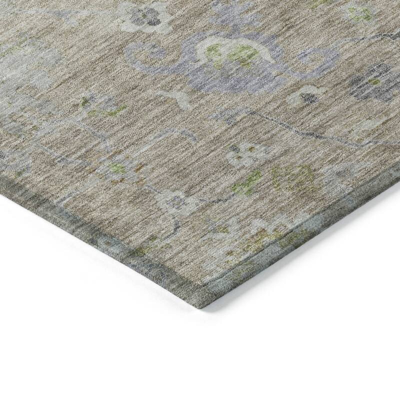 HomeRoots Floral Traditional Rectangle Outdoor Rug