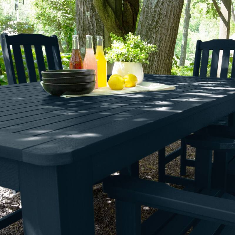 Lehigh 7-Piece Outdoor Dining Set - 42" x 72" Table, Counter-height