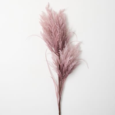 Sullivans Artificial Dried Blush Reed Stem 48"H Purple - 9"L x 4"W x 48"H