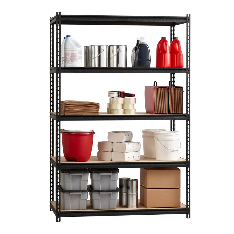 Iron Horse 2300 lb Riveted Shelving, 4 or 5 Shelf Black