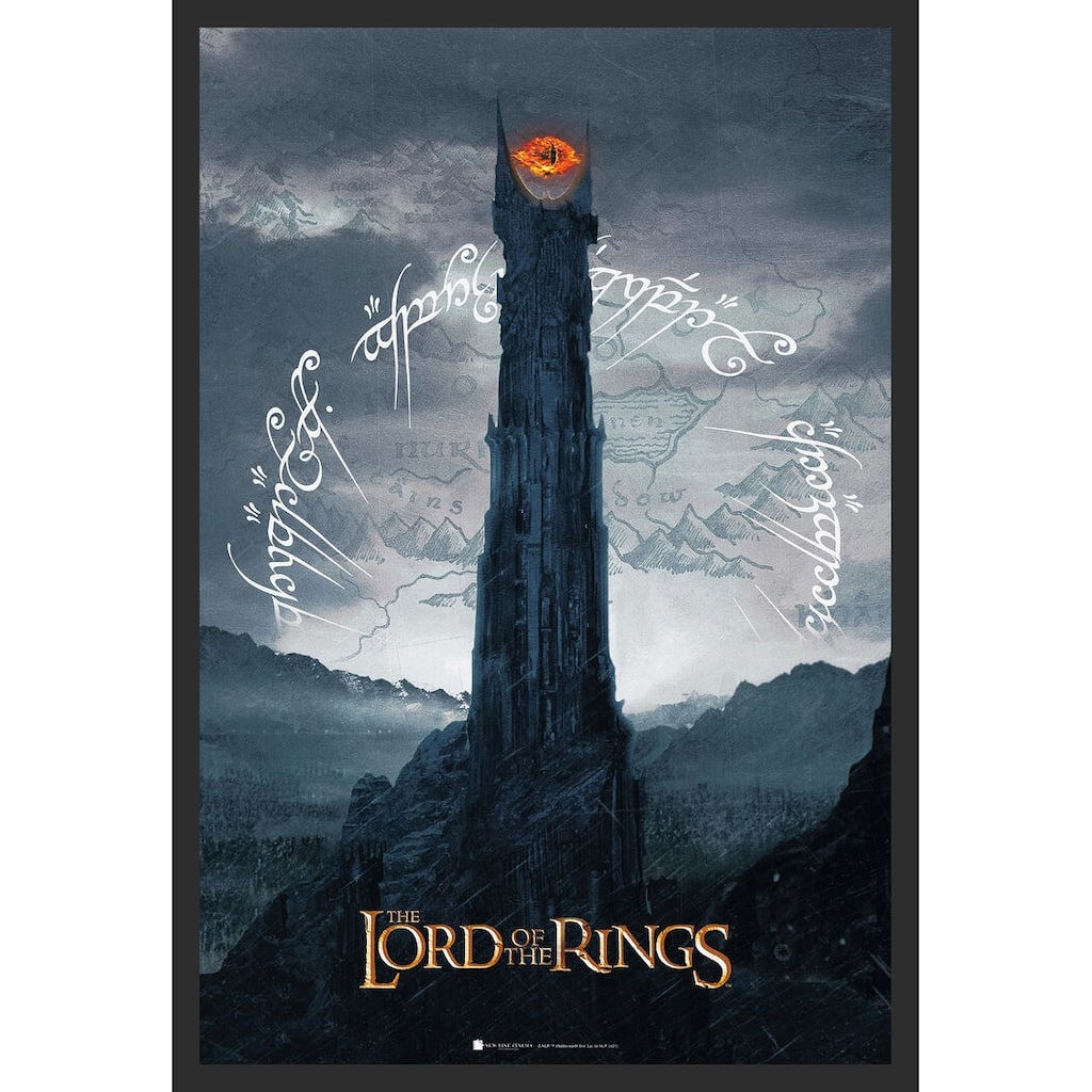 Lord of the Rings - Sauron Tower Framed Art Poster - 24 x 36 Inch