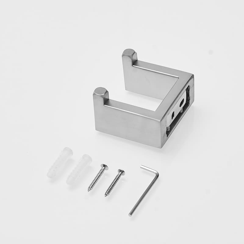 Wall Mount Bathroom Towel Hook in Brushed Nickel