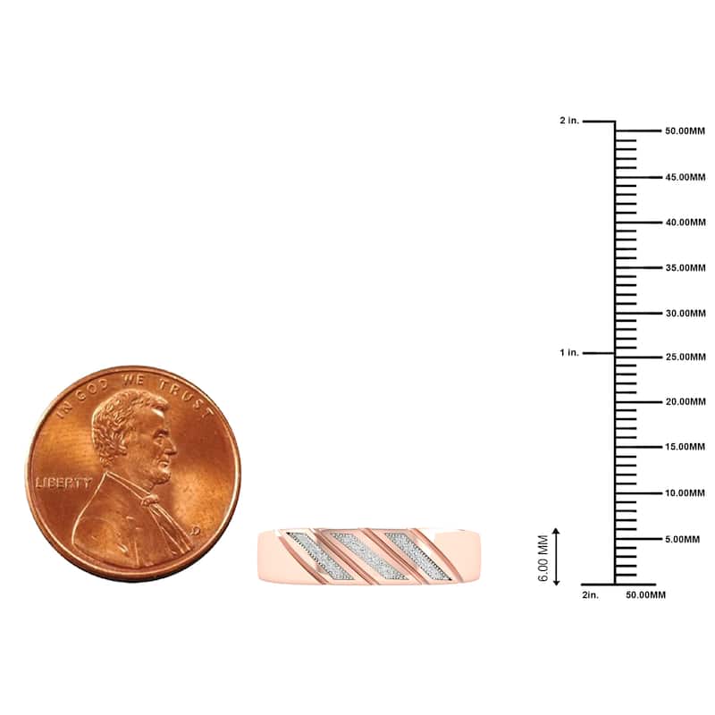 1/20ct TDW Diamond Ring in 10K Gold for Men